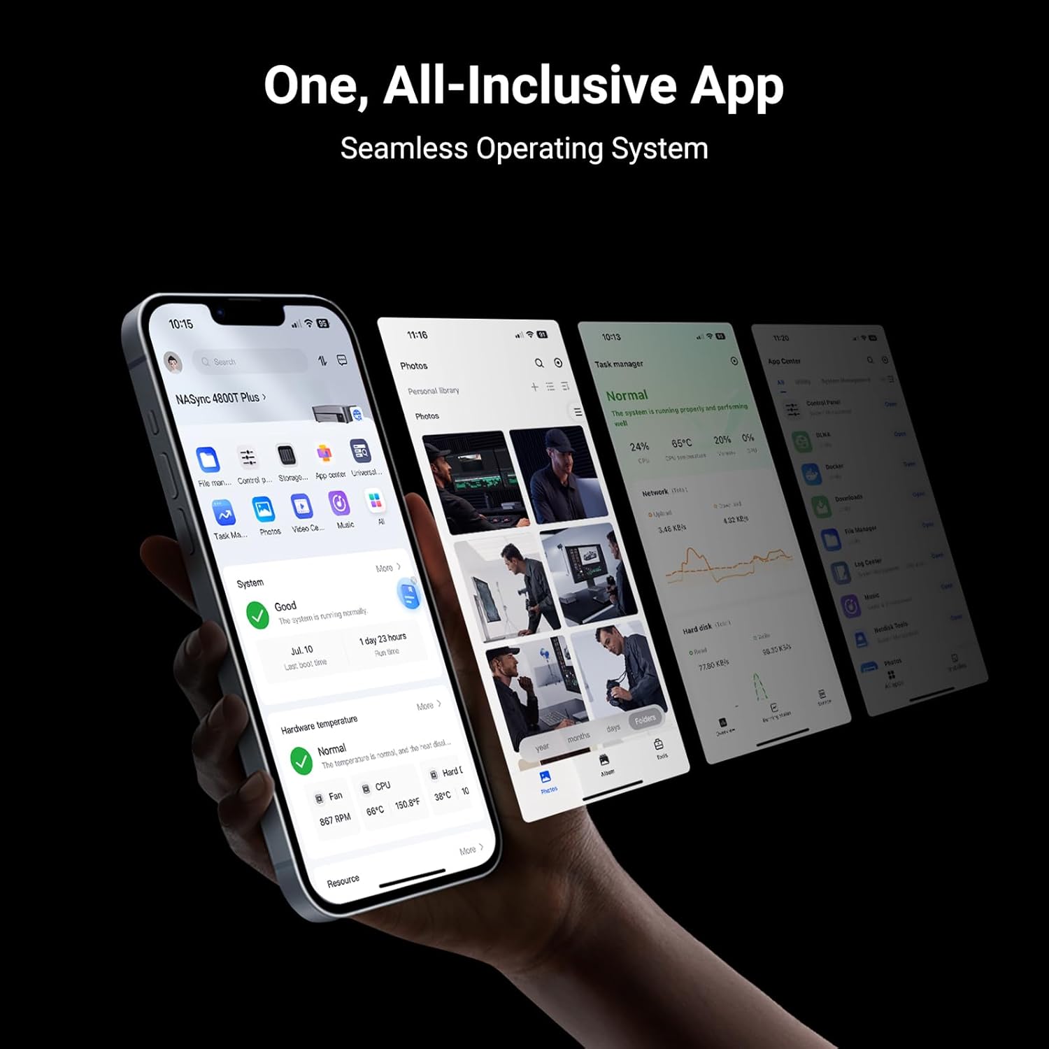 UGREEN NASync DXP480T Plus سيرفر SSD فائق السرعة بمعالج i5 وWi-Fi 6