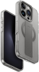 UNIQ Hybrid iPhone 16 Pro (2024) 6.3 Heldro Max MagClick with Camera Stand - Lucent