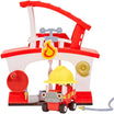 Little Tikes Let’s Go Cozy Coupe Fire Station Playset For Tabletop & Floor Play - Includes Cozy Fire Truck, Rescue Hat, Barbecue Grill & Fire Hydrant