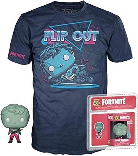 من فانكو Funko Pocket Pop! & Tee: Fortnite - Love Ranger - L تي شيرت مطبوع