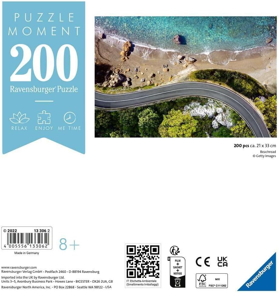 أحجية Ravensburger Moment 200 قطعة - Beach Road 13306