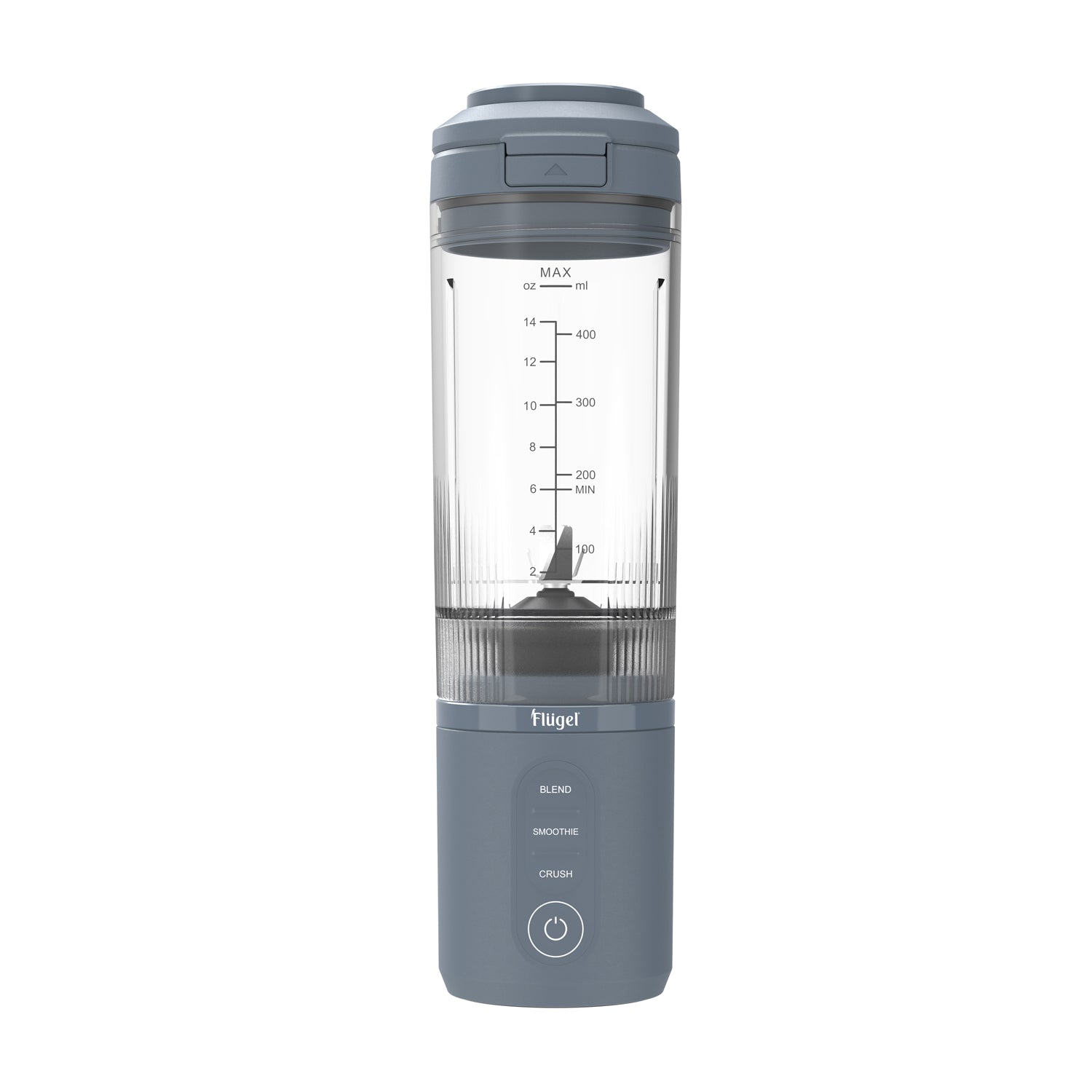 Flugel VitaGo Portable Blender – 180W, 600ml BPA-Free Tritan Cup, USB-C Fast Charging, Stainless Steel Blades | Blue