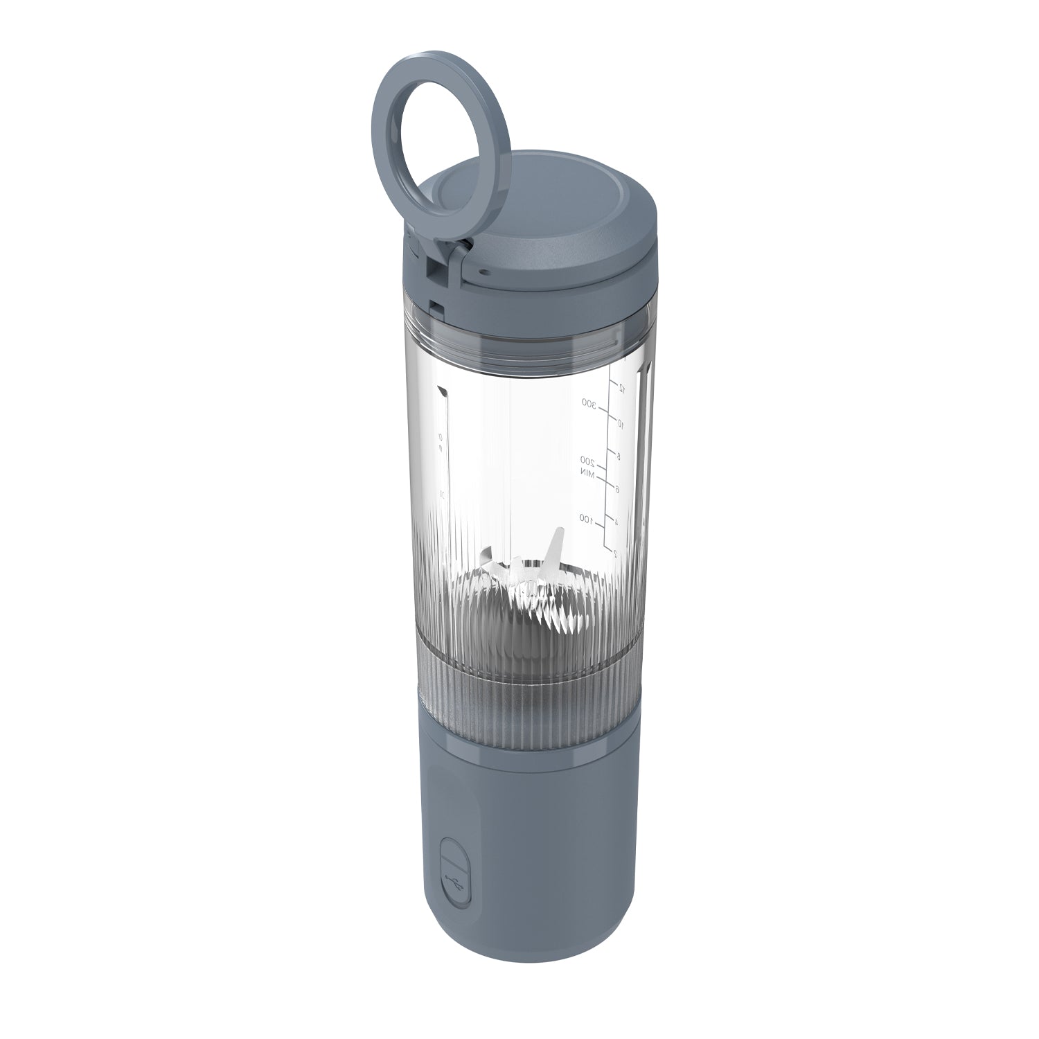Flugel VitaGo Portable Blender – 180W, 600ml BPA-Free Tritan Cup, USB-C Fast Charging, Stainless Steel Blades | Blue