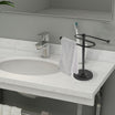 ARMN Drummond Towel Rack – Brown, Freestanding & Stable