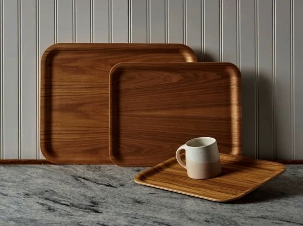 Korel Serving Tray 60.5×42.5 cm – Brown