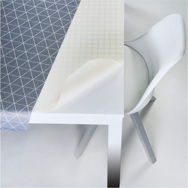 MTB "Melton" Table Protector with Plastic Layer - White