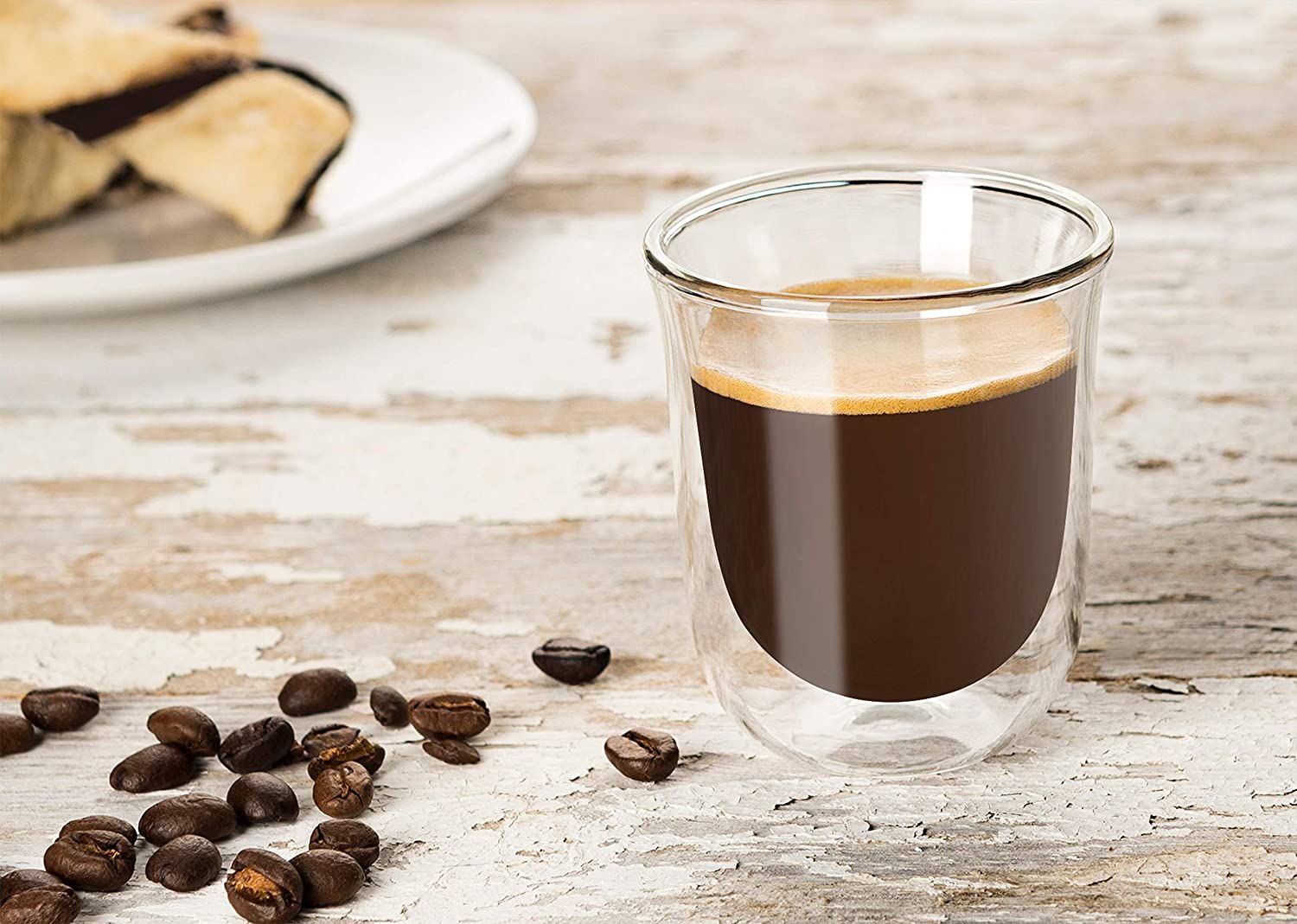 كوب إسبريسو زجاج مزدوج من ARMN Anchor بسعة 200 مل