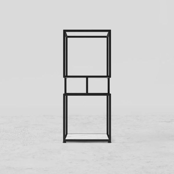 ARMN Regency 3-Shelf Stand – Elegant Black Storage & Display