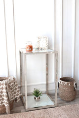 ARMN Milton 2-Tier Stand 45×45cm - Silver