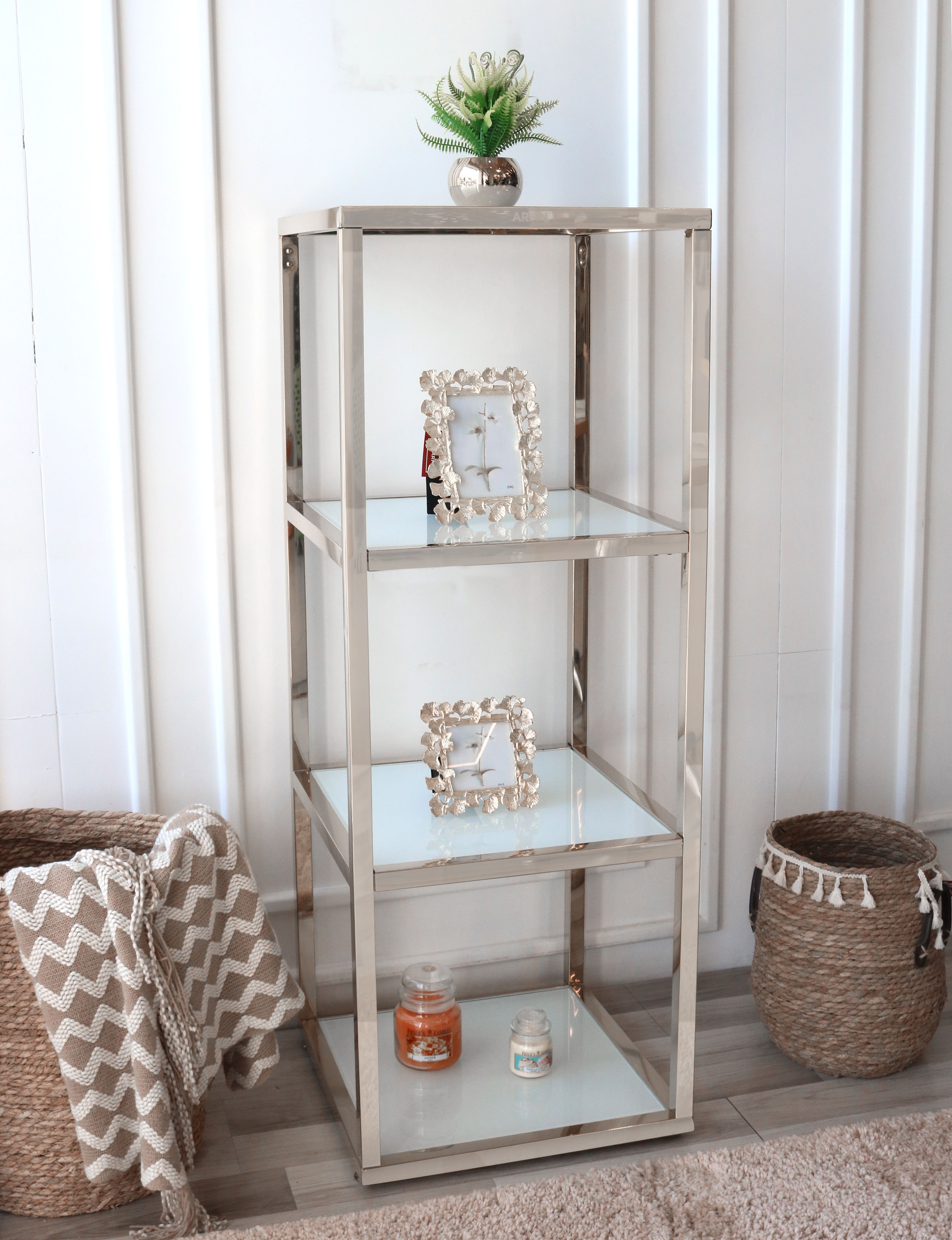 ARMN Milton 4-Tier Stand 45×45cm - Silver