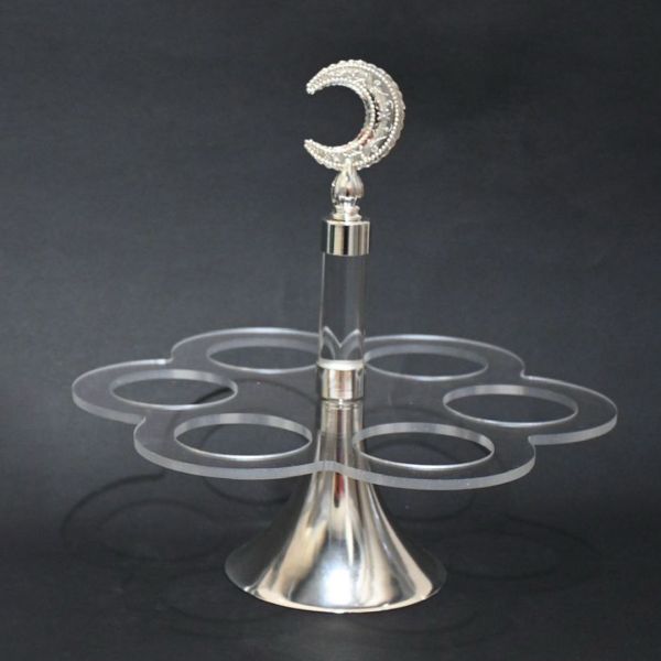 Crstl Arabic Coffee Cup Stand – Holds 6 Cups Elegantly