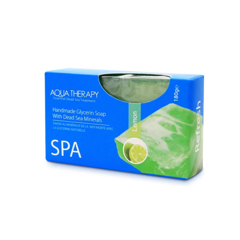 Aqua Therapy Lemon Glycerin Soap – 180g Natural Cleanser