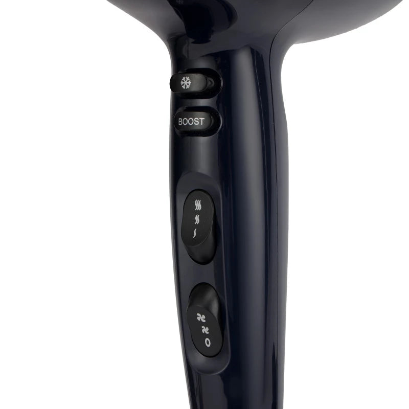 Geepas GHD86007 Professional Hair Dryer – 2400W, 2 Speed & 3 Heat Settings, Cool Shot | Black
