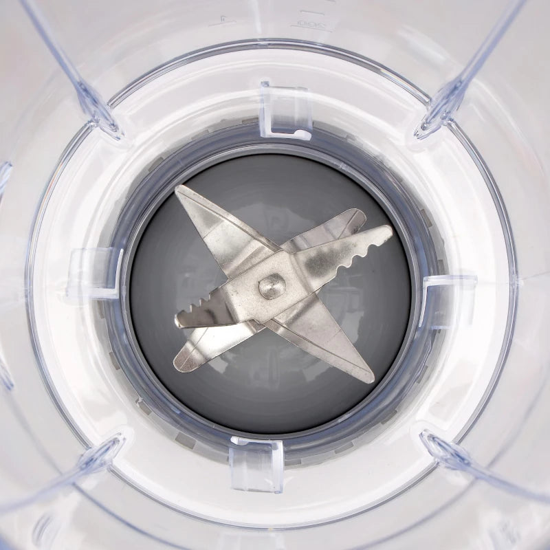 Geepas GSB44034N 3-in-1 Blender – 600W, 3 Speed & Pulse, Grinder & Chopper Attachments | White & Grey