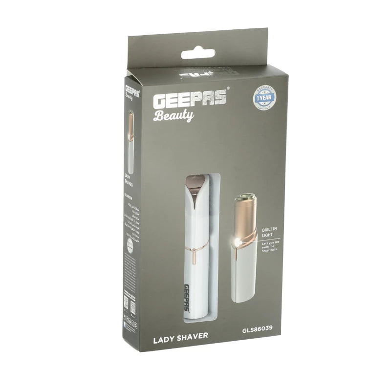 ماكينة حلاقة نسائية Geepas GLS86039 – USB، إزالة الشعر بدون ألم