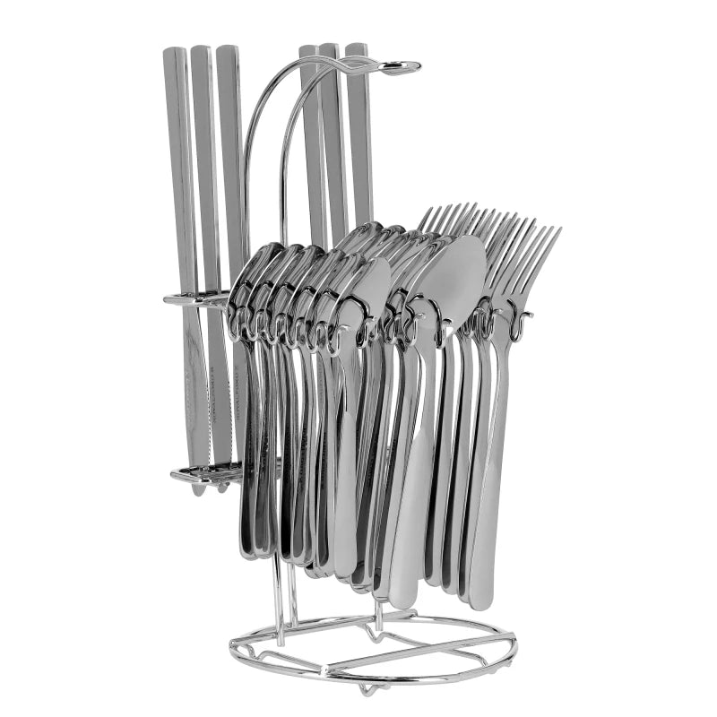 Royalford RF7009 24-Piece Stainless Steel Cutlery Set