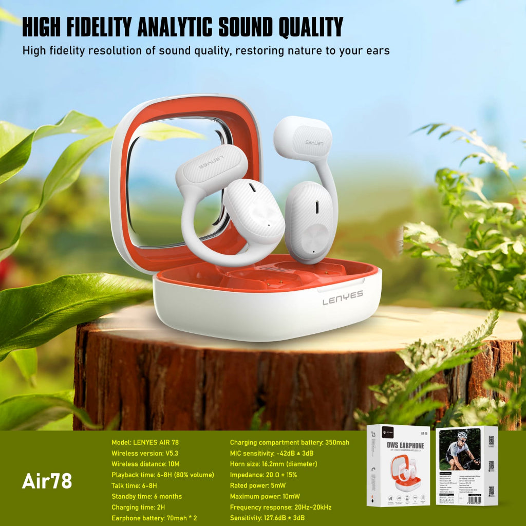 سماعة الأذن اللاسلكية توايس بتقنية البلوتوث 5.3 من لينيس