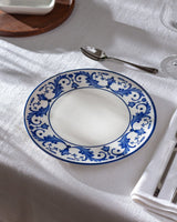 طبق تقديم Madame Coco Rêve Bleu Nuit أزرق أبيض أنيق