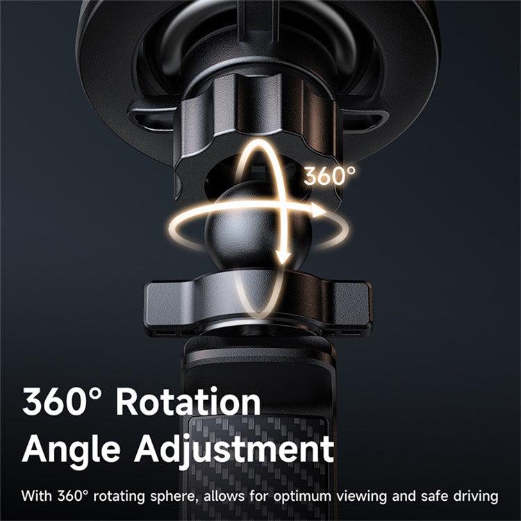 حامل سيارة مغناطيسي مكدودو تثبيت قوي ودوران 360 درجة - أسود