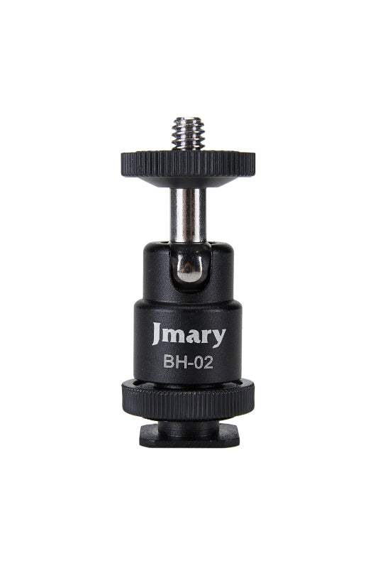 Jmary Portable Phone Holder Mount With Cold Shoe 1/4 Tripod Mount Stand - Black