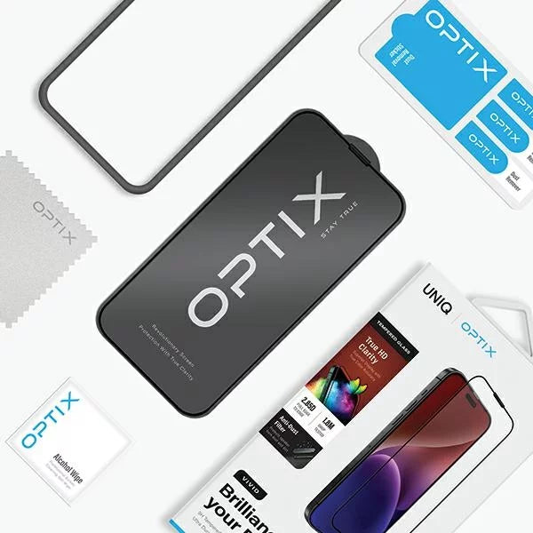 واقي شاشة UNIQ OPTIX شفاف iPhone 15 pro max 6.7 2023
