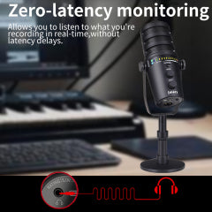 ميكروفون Jmary MC-PW12 بواجهة XLR وUSB ونمط قلبي