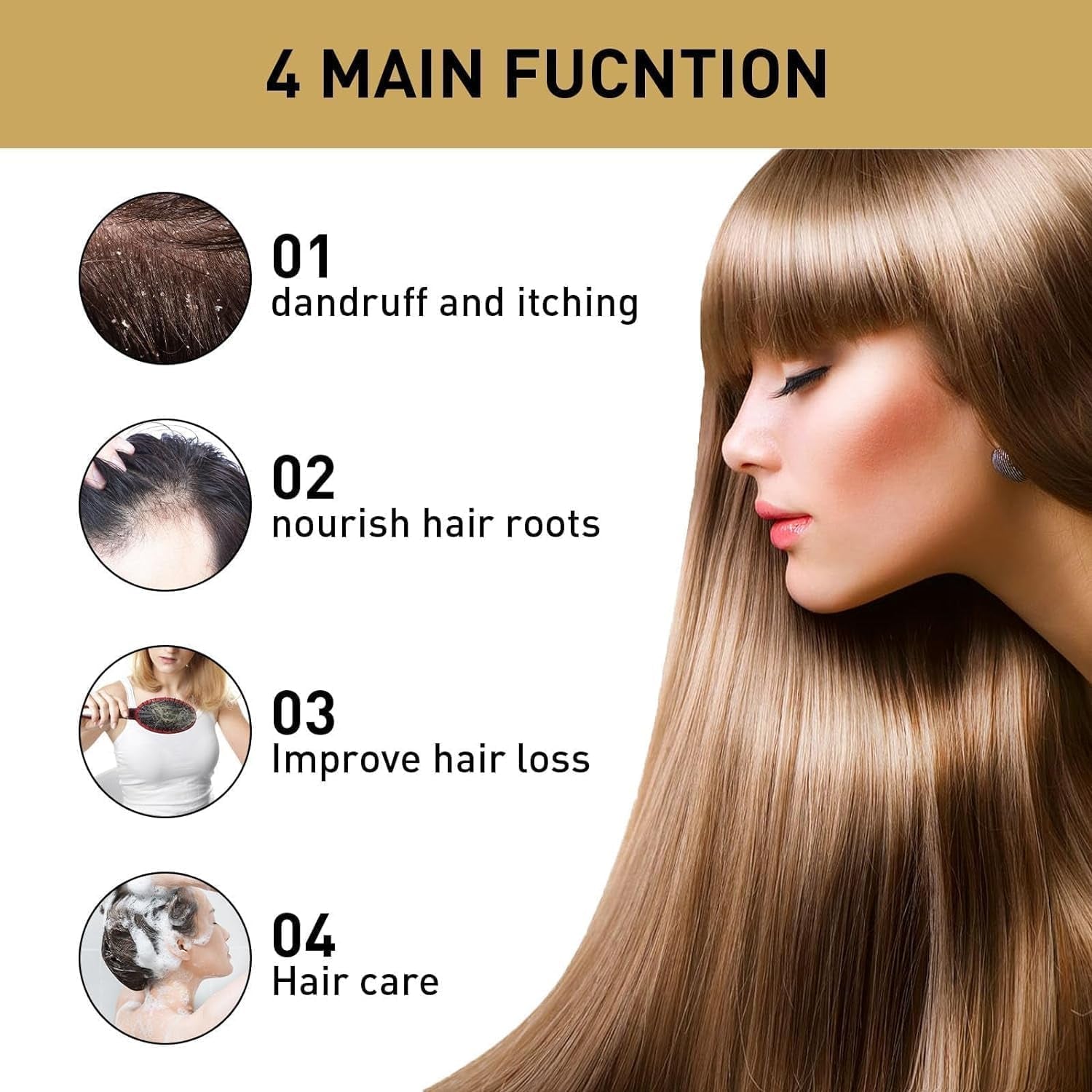 Sakura Japanese Shampoo for Hair Growth, Anti-Hair Loss & Anti-Dandruff - 300ml