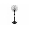 SuperTech 18-Inch Stand Fan STFS45-9084 – 60W, 5 Metal Blades, 4 Speed Settings, Black