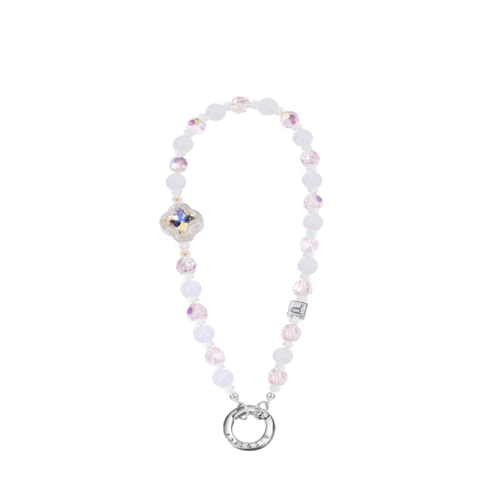 PICOCICI Crystal Flower Mermaid Beads Phone Chain