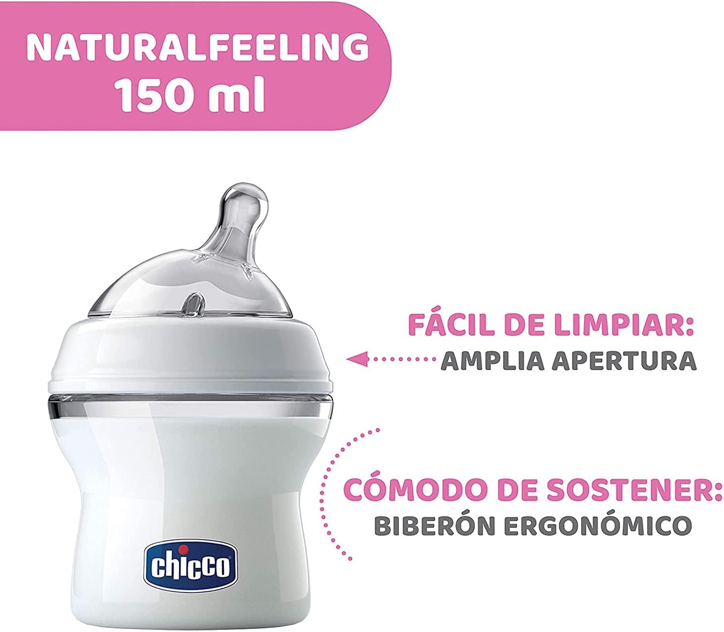 Chicco Natural Feeling Bottle 150ml 0M+ & Anti-Colic REG F CL3
