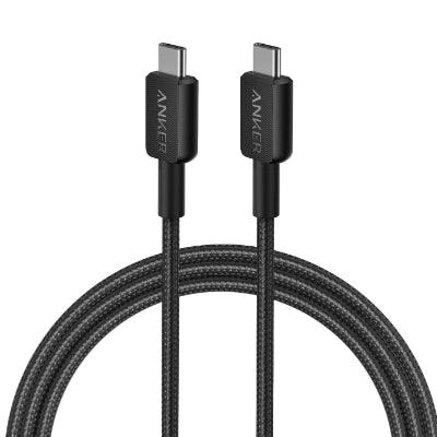 Anker 322 USB-C to USB-C Cable (6ft Braided) - Black