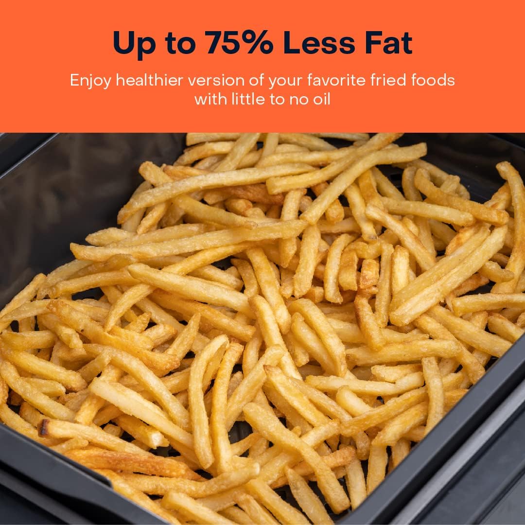 شواية كهربائية داخلية ذكية من Nutricook XL بسعة 8.5 لتر - أسود وفضي