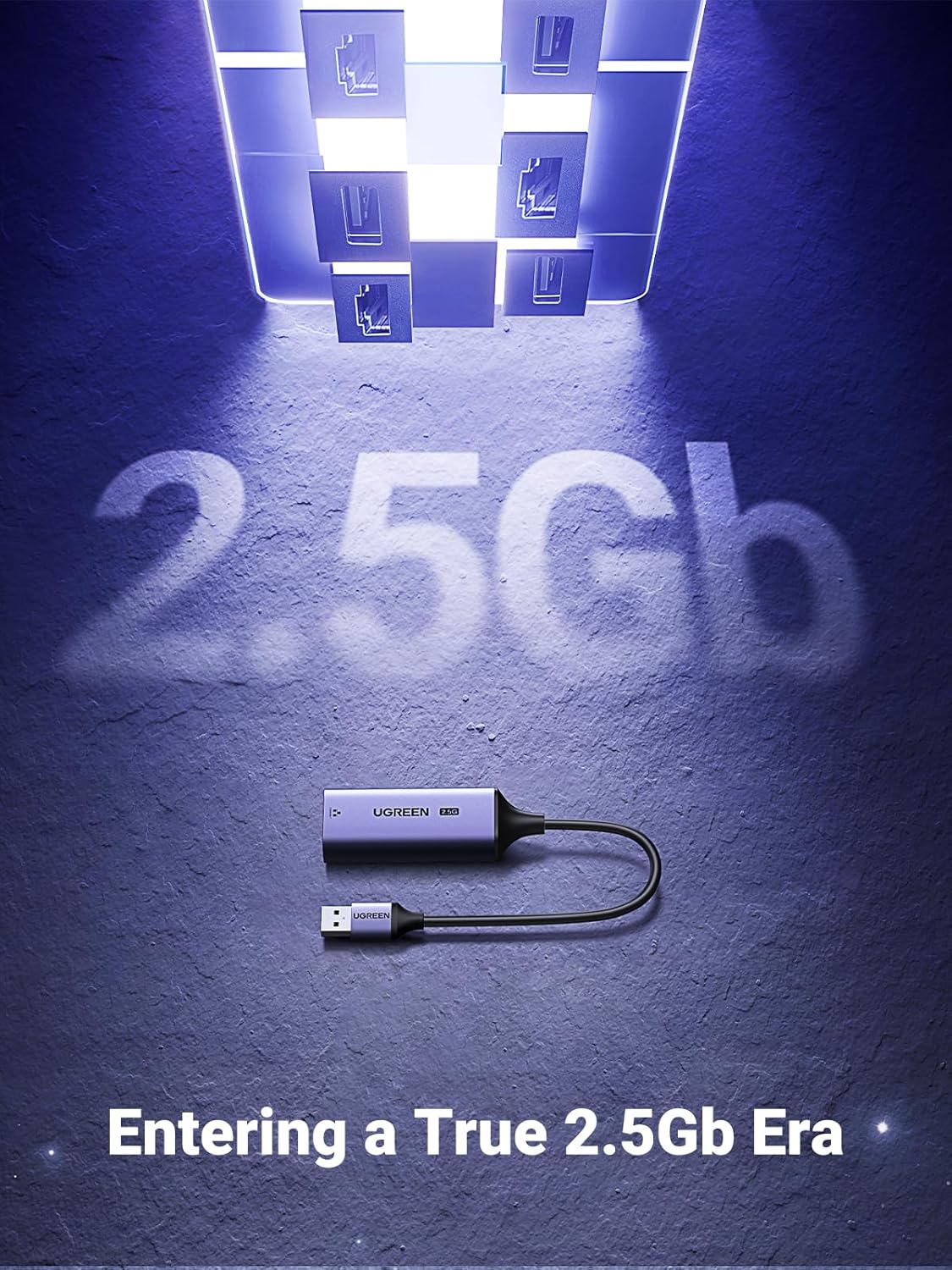 محول UGREEN إيثرنت 2.5Gbps USB 3.0 - غلاف ألمنيوم