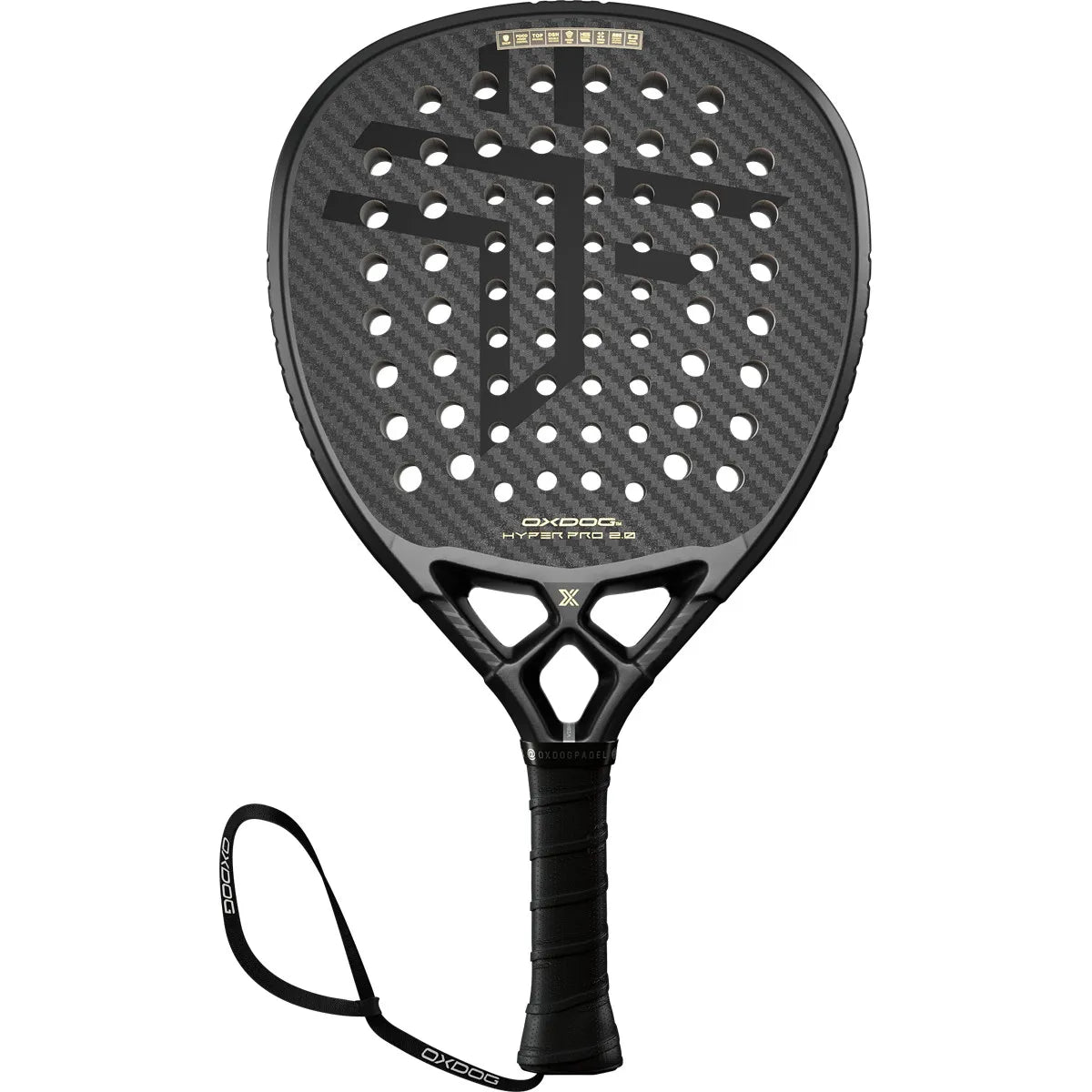 OXDOG HYPER PRO 2.0 HES-Carbon PowerRibs 3D / Sand DR Racket