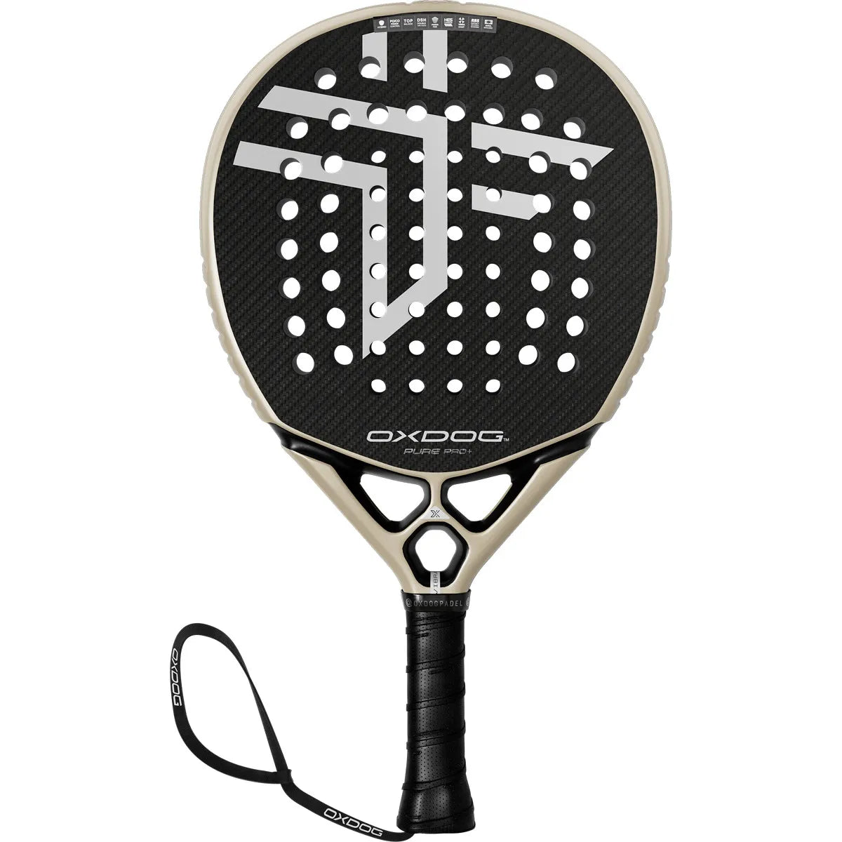 OXDOG Pure Pro+ HES-Carbon PowerRibs 3D/Sand HY Racket