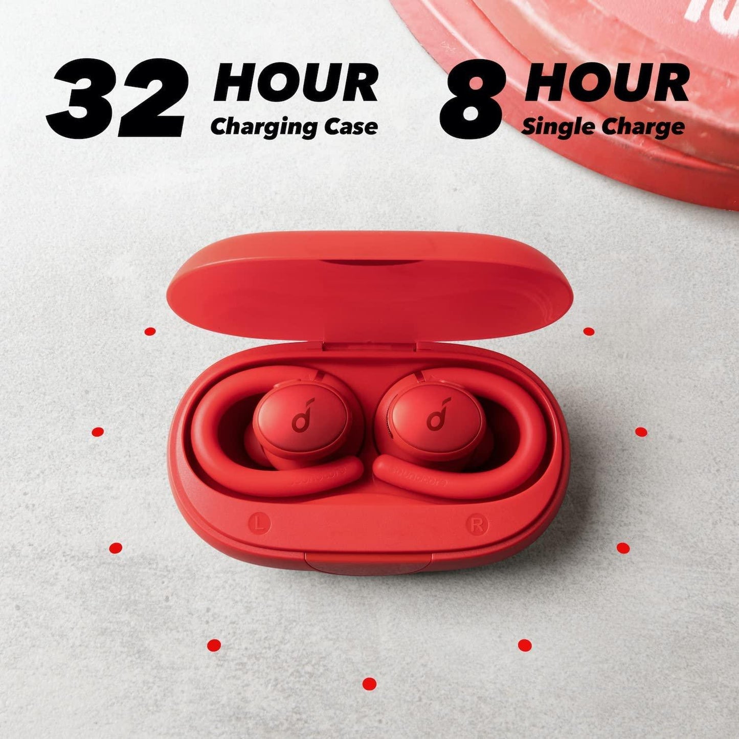 Anker Soundcore Sport X10 Wireless Sport Earbuds with Deep Bass - Red