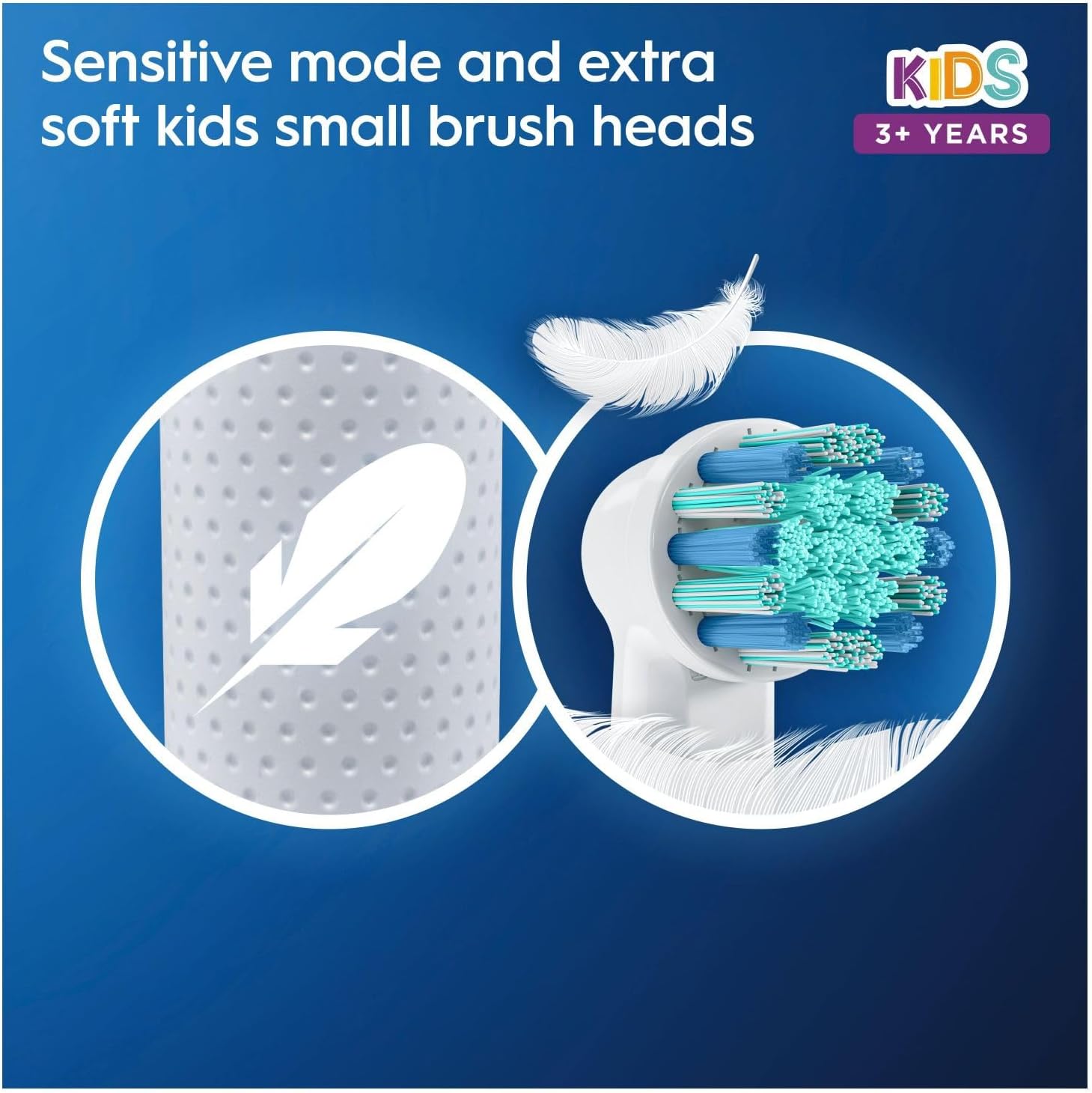 فرشاة أسنان أورال-بي الكهربائية القابلة لإعادة الشحن للأطفال من براون مع 4 ملصقات بطابع ديزني لايت يير وحقيبة سفر