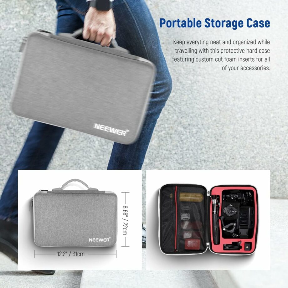 Neewer Pro 61 في 1 مجموعة ملحقات لكاميرات GoPro وDJI وInsta360