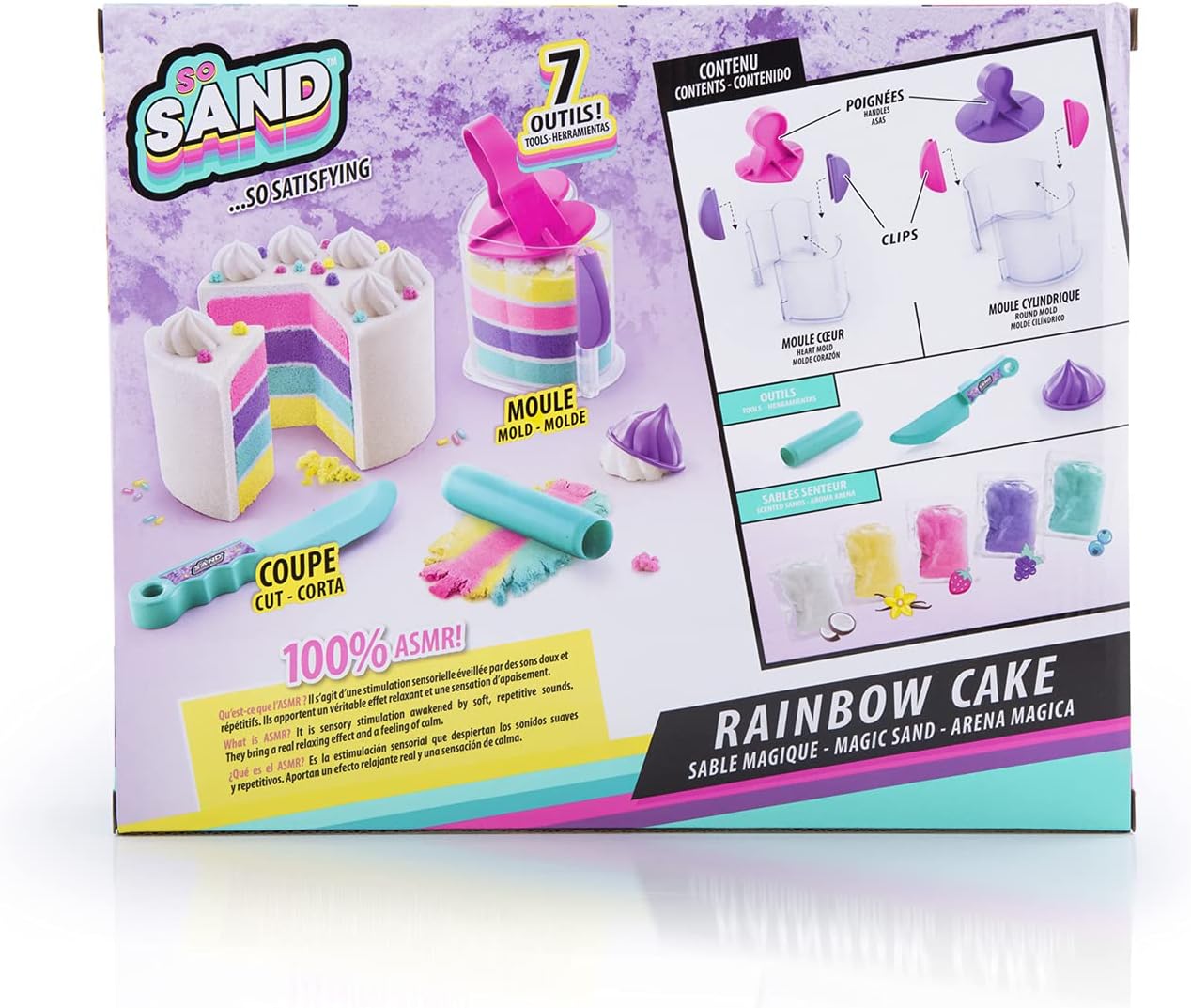 So Sand DIY Magic Sand Kit - Colorful Rainbow Cake Fun