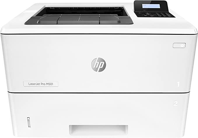 طابعة ليزر أحادية الشبكة HP LaserJet Pro M501DN دوبلكس - بيضاء