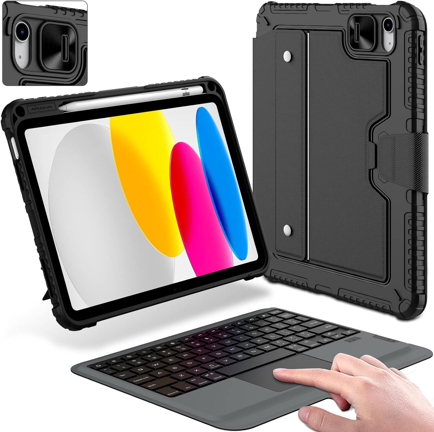 Nillkin iPad Keyboard Case 10th Generationn (10.9 , 2022) - Black