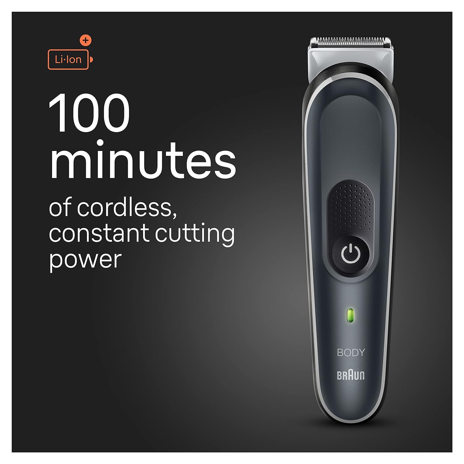 ماكينة حلاقة الجسم Braun Body Groomer Series 5: ماكينة حلاقة للرجال لحلاقة لطيفة ونظيفة ومقاومة للماء - باللون الأسود