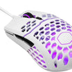 ماوس الألعاب Cooler Master MM711 Matte White RGB 60G مع ماوس ألعاب خفيف الوزن بدقة 16000 نقطة في البوصة