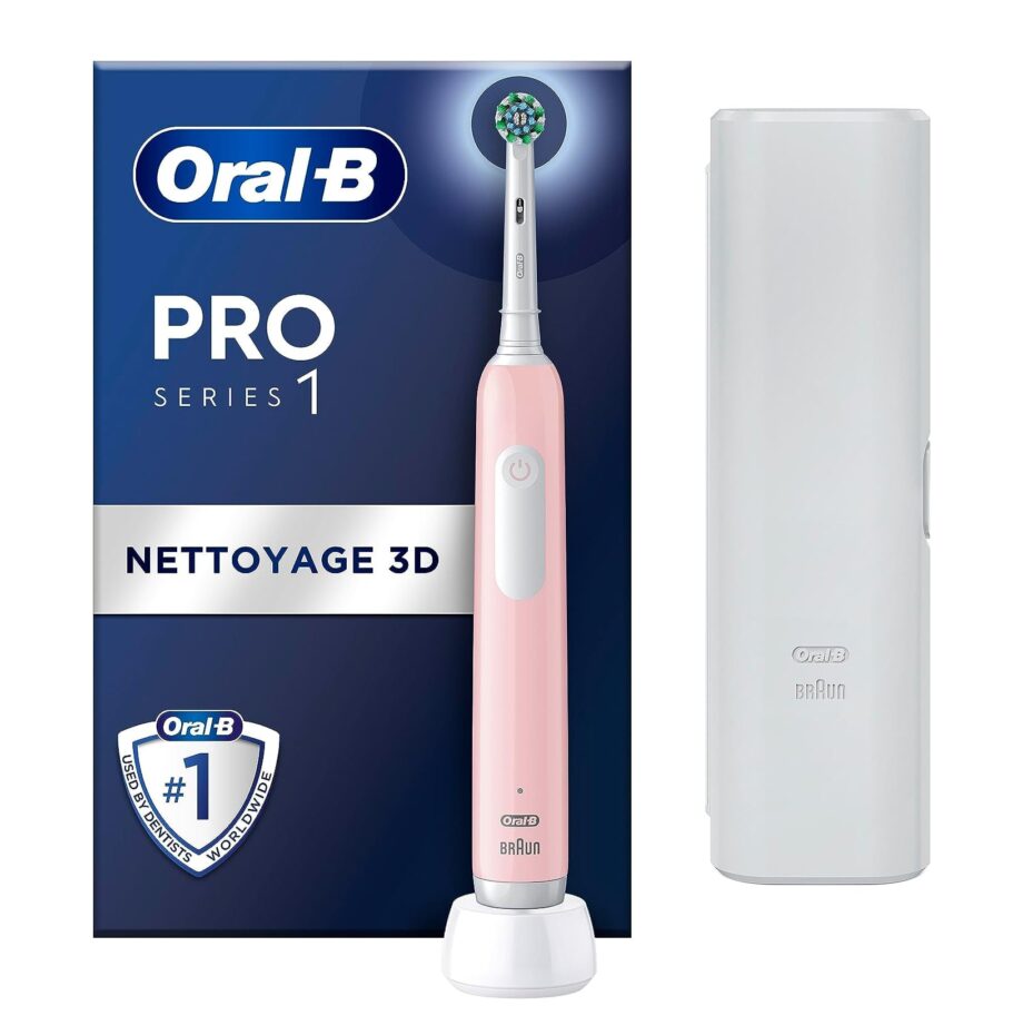 Oral-B Pro 1 Electric Toothbrush & Case - Pink