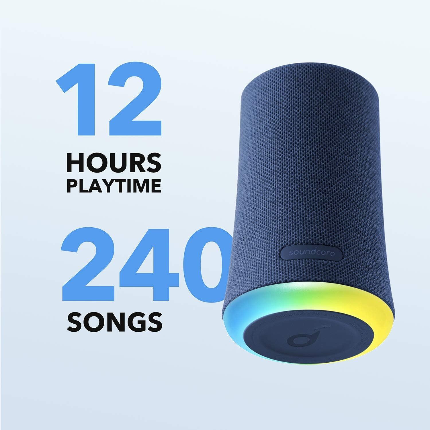 Anker Soundcore Flare Mini 360° Sound & LED Party Lights - Red & Blue