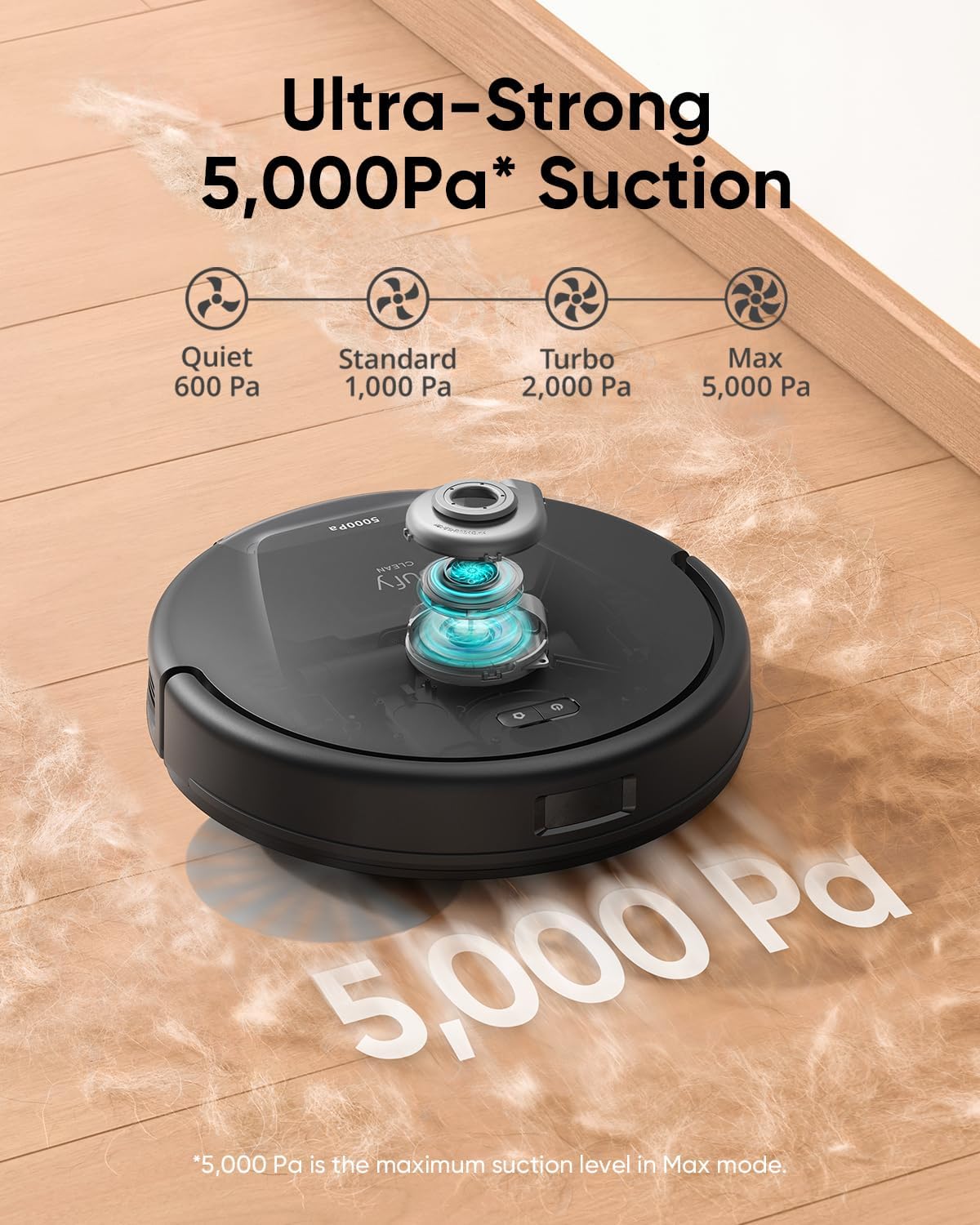 Anker Eufy L60 Hybrid Robot Vacuum Powerful & Smart Cleaning - Black