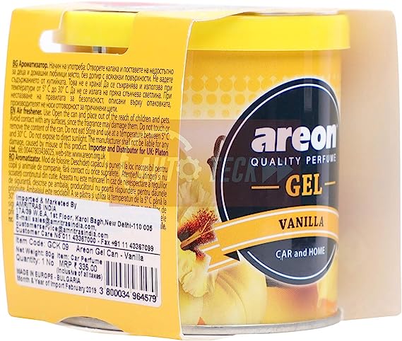 areon perfume gel ( vanilla scent )