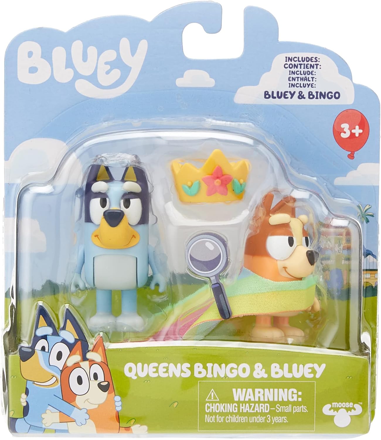 Moose Bluey Queens – Collectible Set: Queen Bluey & Bingo