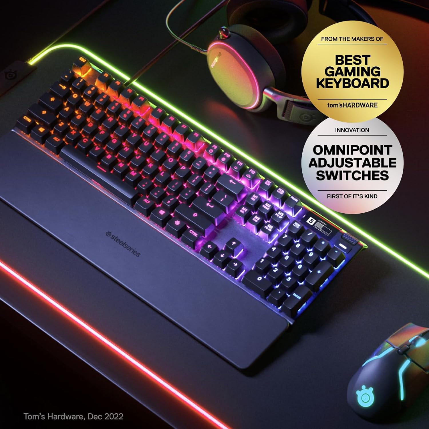 SteelSeries Apex Pro HyperMagnetic Wired Gaming Keyboard