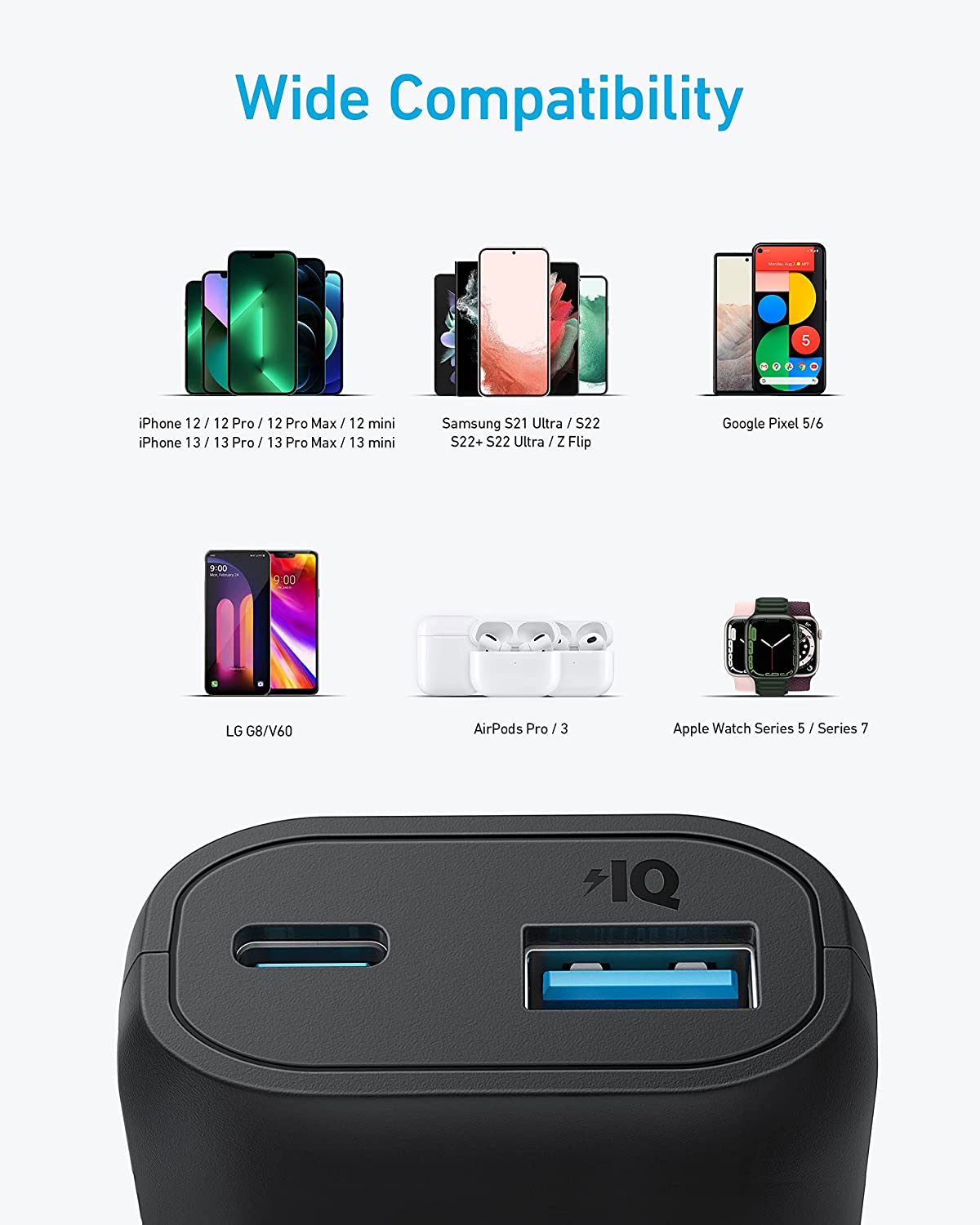 باور بانك Anker 321 (PowerCore 5K)، شاحن محمول بسعة 5200 مللي أمبير في الساعة